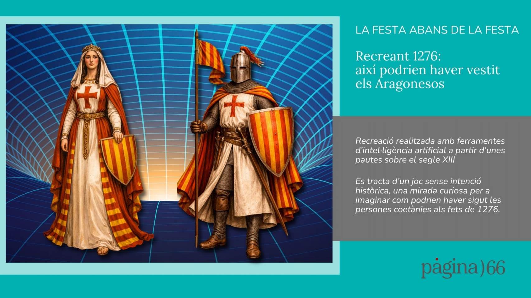 Recreant 1276: així podrien haver vestit els Aragonesos segons la IA