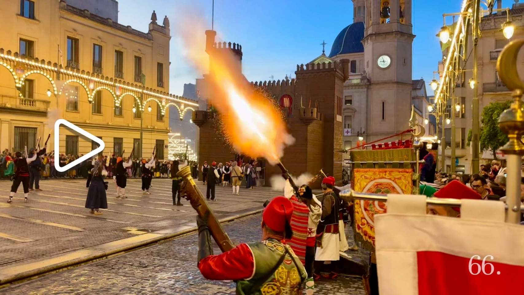 Aix&iacute; ha sigut l&rsquo;homenatge d&rsquo;arcabusseria a Sant Jordi previ a la trilogia