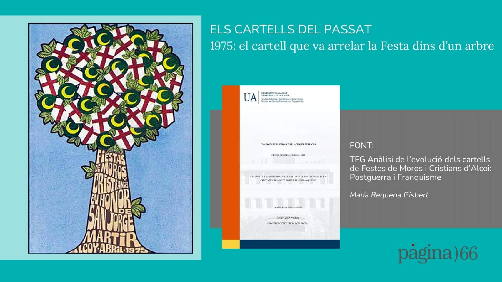 1975: el cartell que va arrelar la Festa dins d’un arbre
