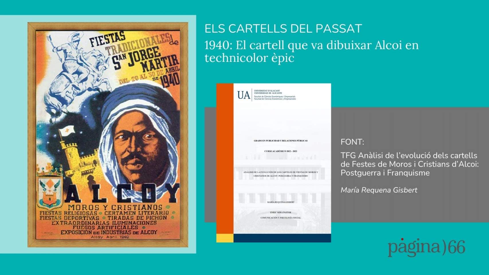 1940: el cartell que va dibuixar Alcoi en tecnicolor èpic