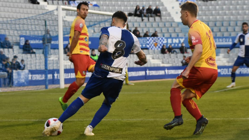 Imagen del último encuentro entre el Alcoyano y el Sabadell