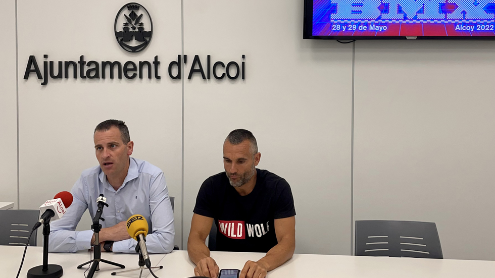 Alberto Belda y Vicente Juan en la Rueda de Prensa de presentación de la Copa de España de BMX // Foto: AJA