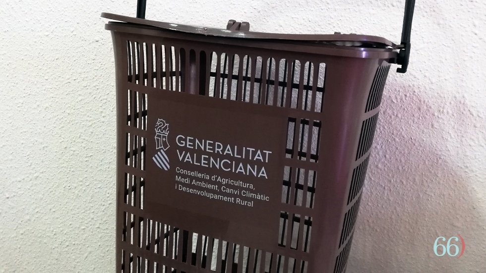 Contenedor para residuos orgánicos // Foto: Arxiu Pagina66)