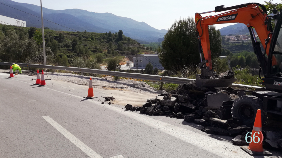 Obras en el acceso al Santiago Payá / Foto: GLC