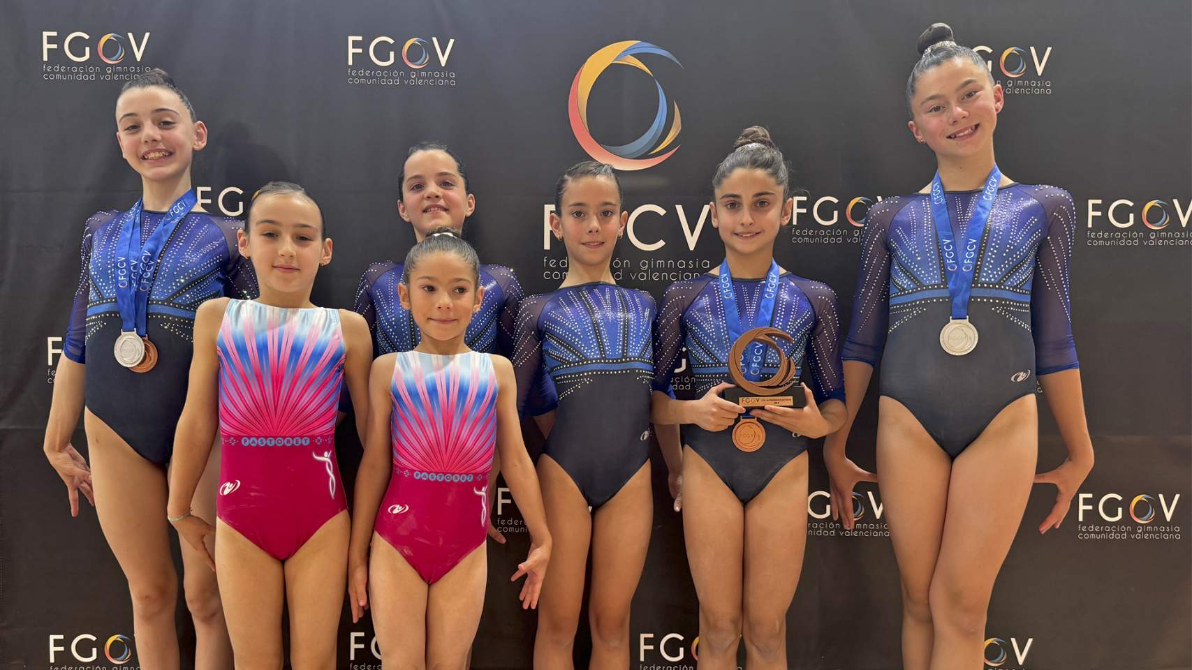 Gimnastas de Base 1, 2 y 4 de El Pastoret