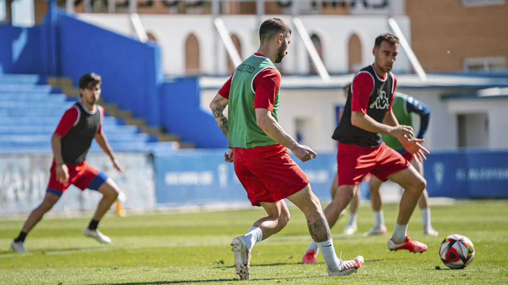 Entrenamiento del conjunto alcoyanista previo al partido / Foto: Facebook CDAlcoyano