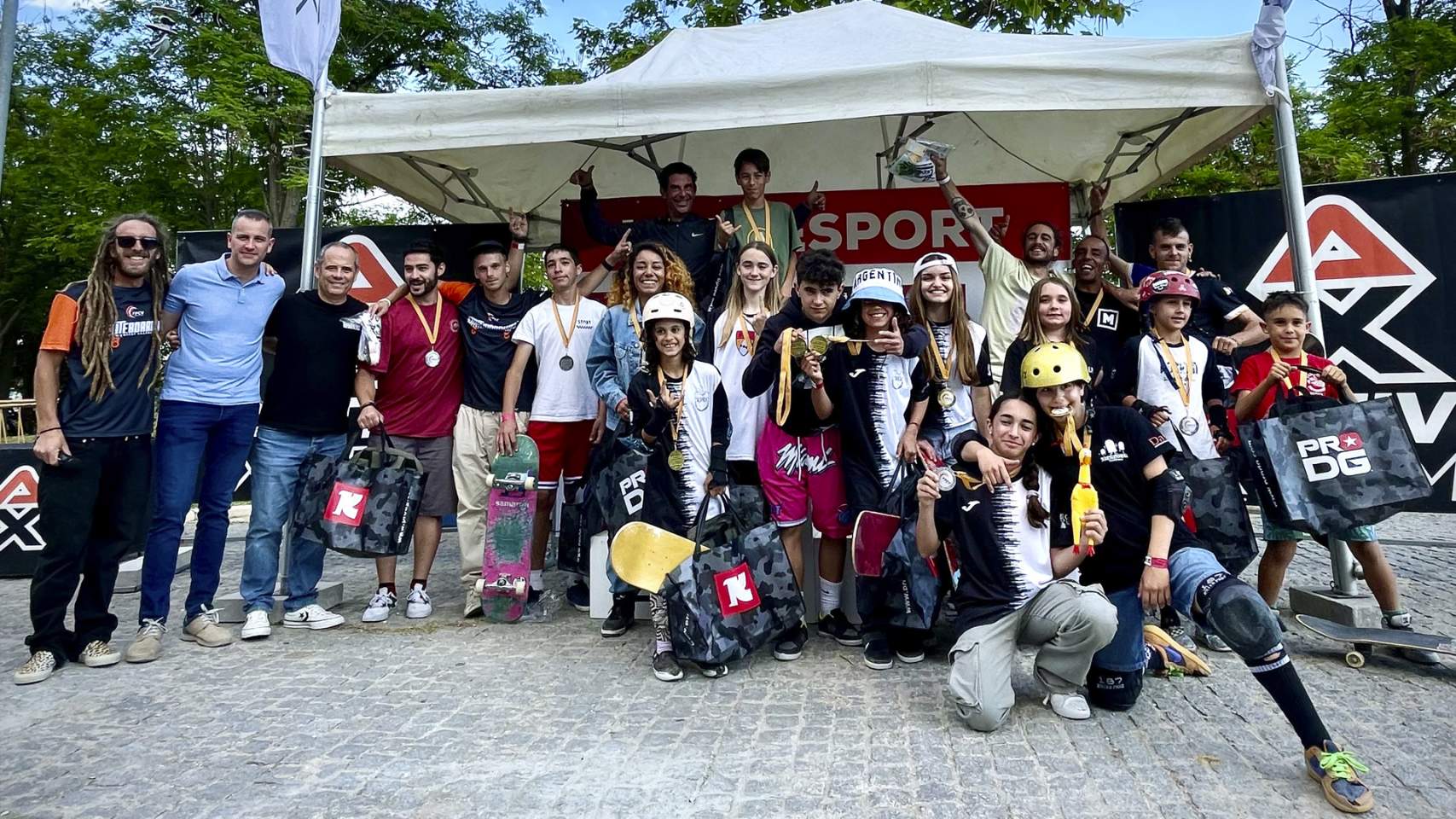 Participantes en la Liga Autonómica de Street Skate en Alcoy