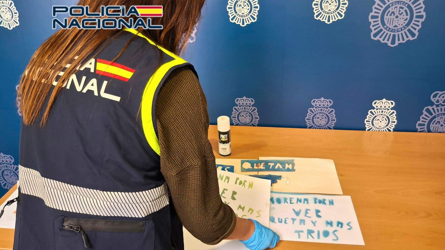 Detingut a Cocentaina després de mesos de missatges i pintades contra una dona
