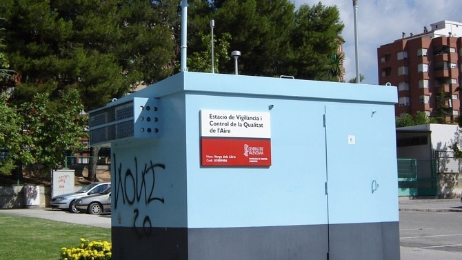Estación donde se mide los niveles del aire en Alcoy