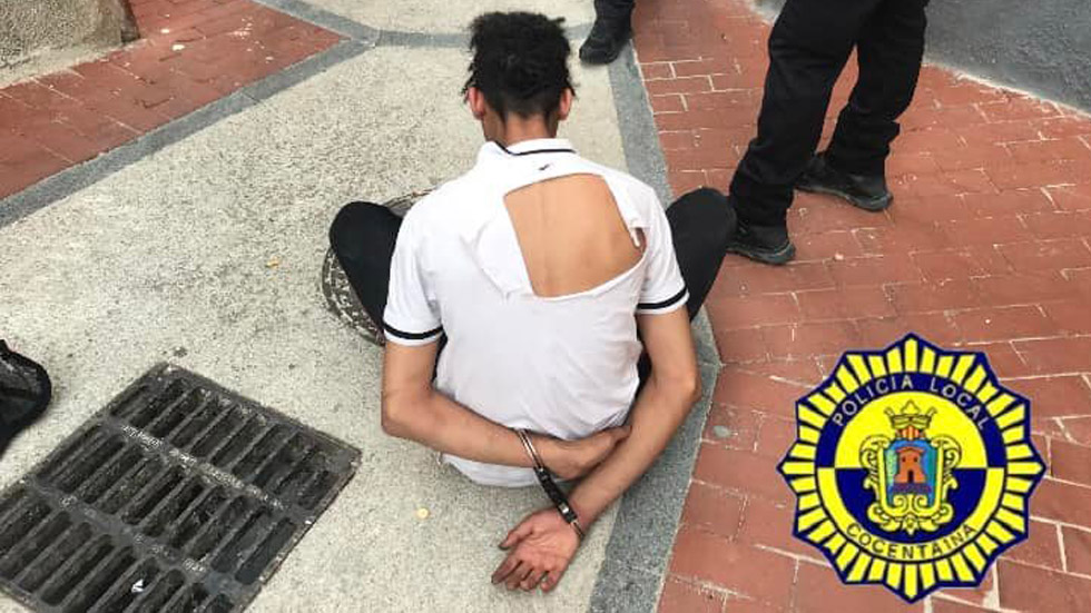 Detingut per la Policia local de Cocentaina la setmana passada // Foto: PLC