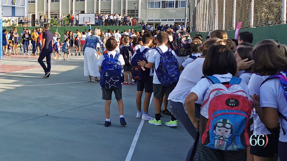 Primer dia de curs en La Salle / Foto d'arxiu Pagina66)