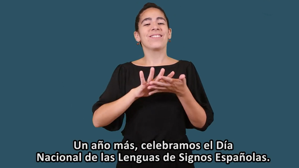 Celebració Dia Nacional Llengües de Signes / Foto: Facebook CNSE