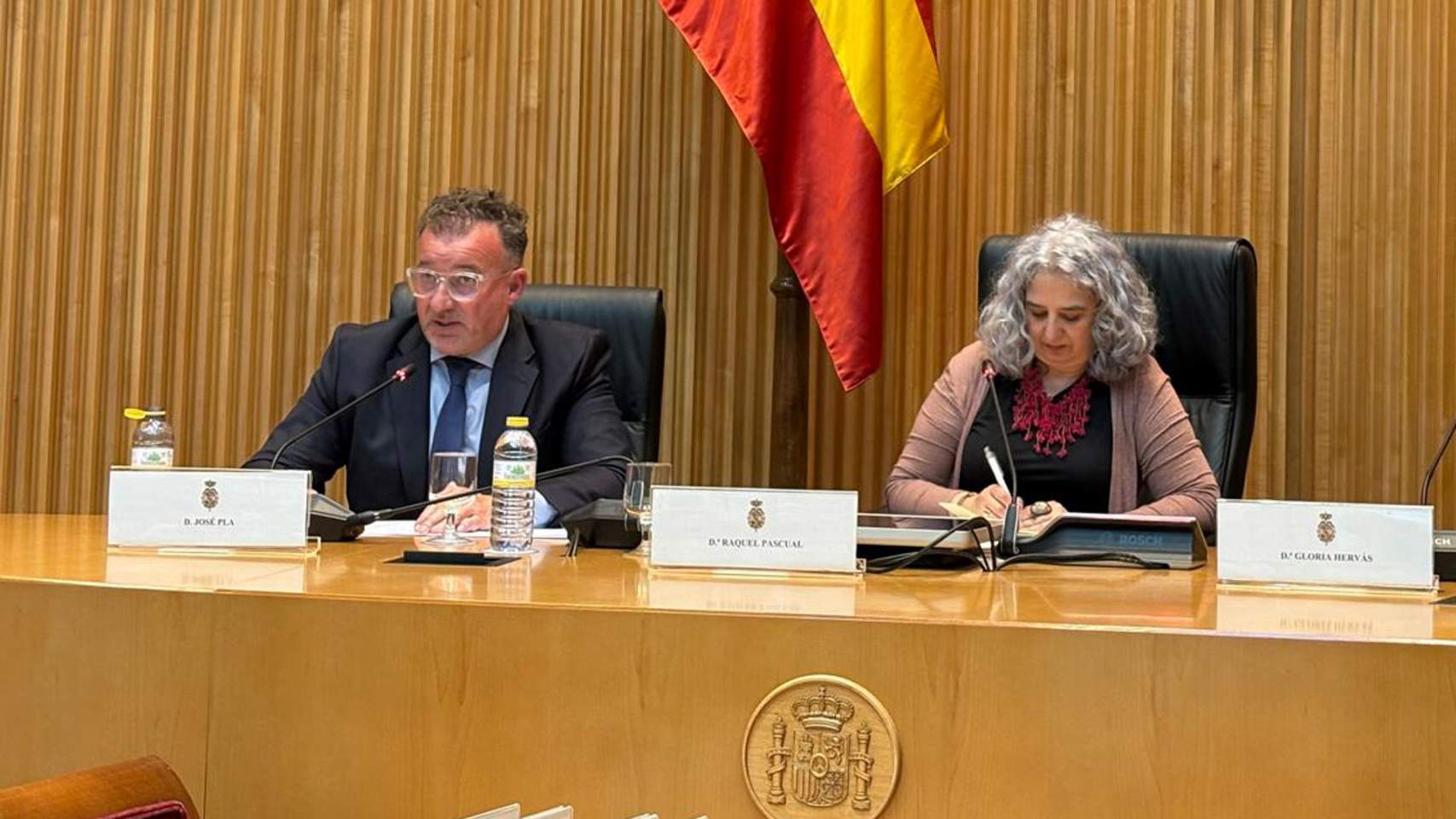 Pla durante su intervención en el Congreso