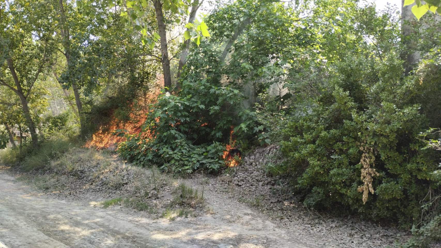 Fuego en el Racó / Foto: Raül Llopis Facebook