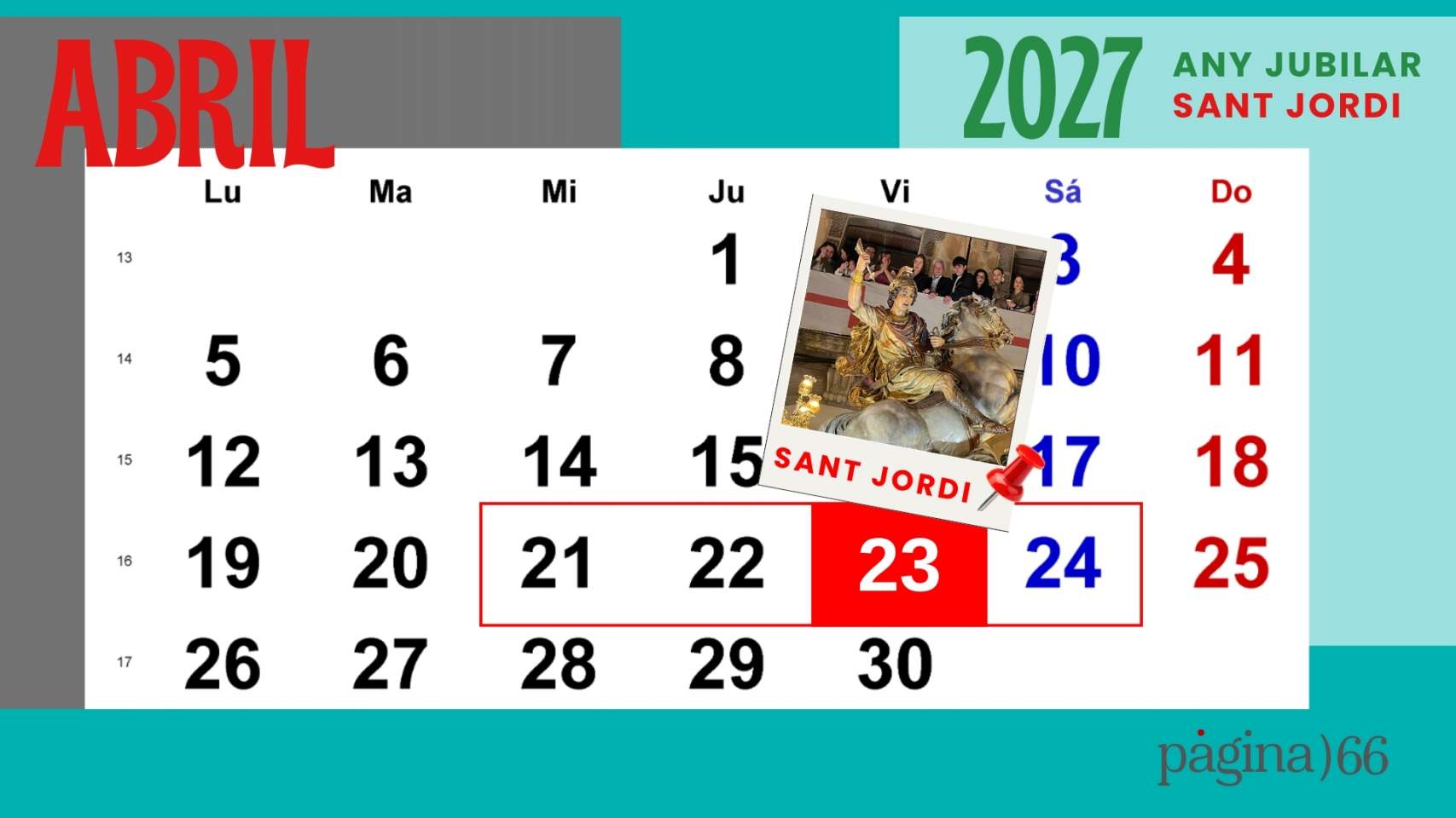 Calendari de les Festes 2027