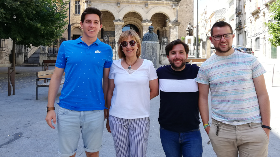 Jorge Santonja, Jordi García, Mónica Segura i David Albert