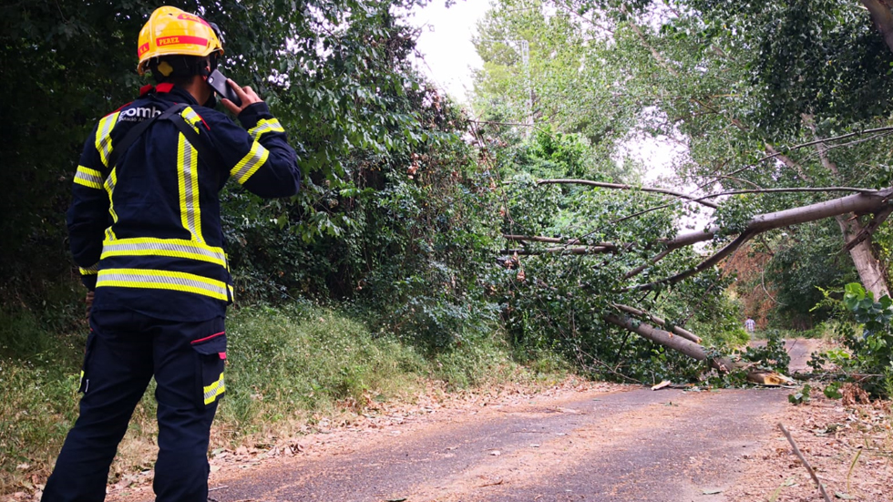 Bomberos en Cocentaina