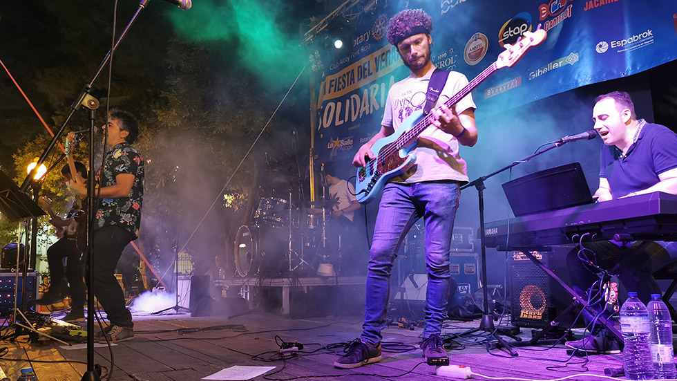 Jesús Lara i la seua banda durant un concert / Foto: Arxiu
