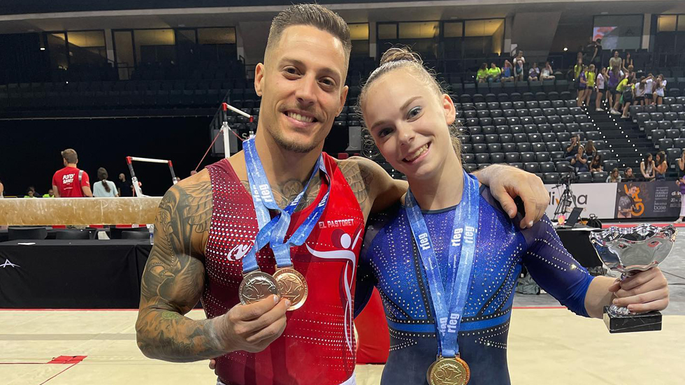 Néstor Abad y Laura Casabuena en el Campeonato de España // Foto: FGCV