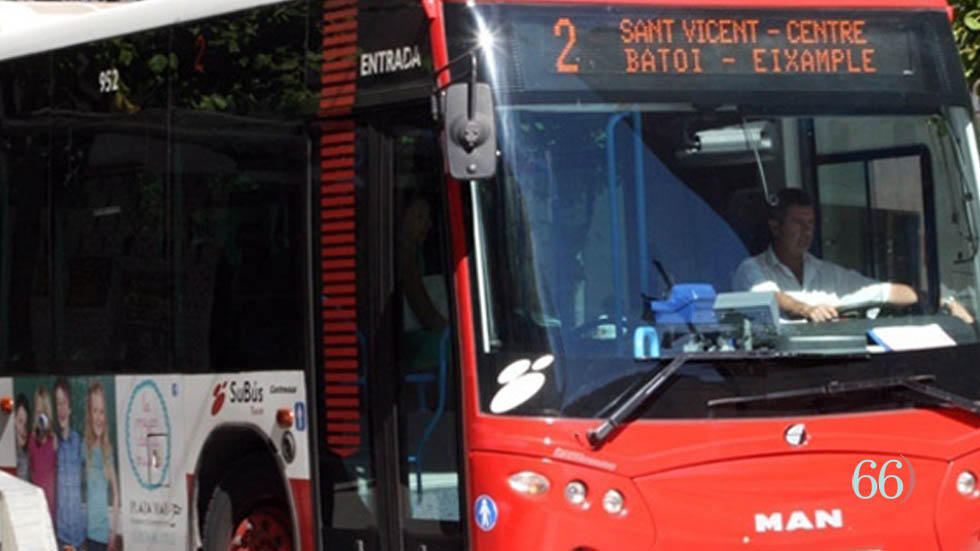 Linia 2 del bus urbà d'Alcoi // Foto: Arxiu Pagina66)
