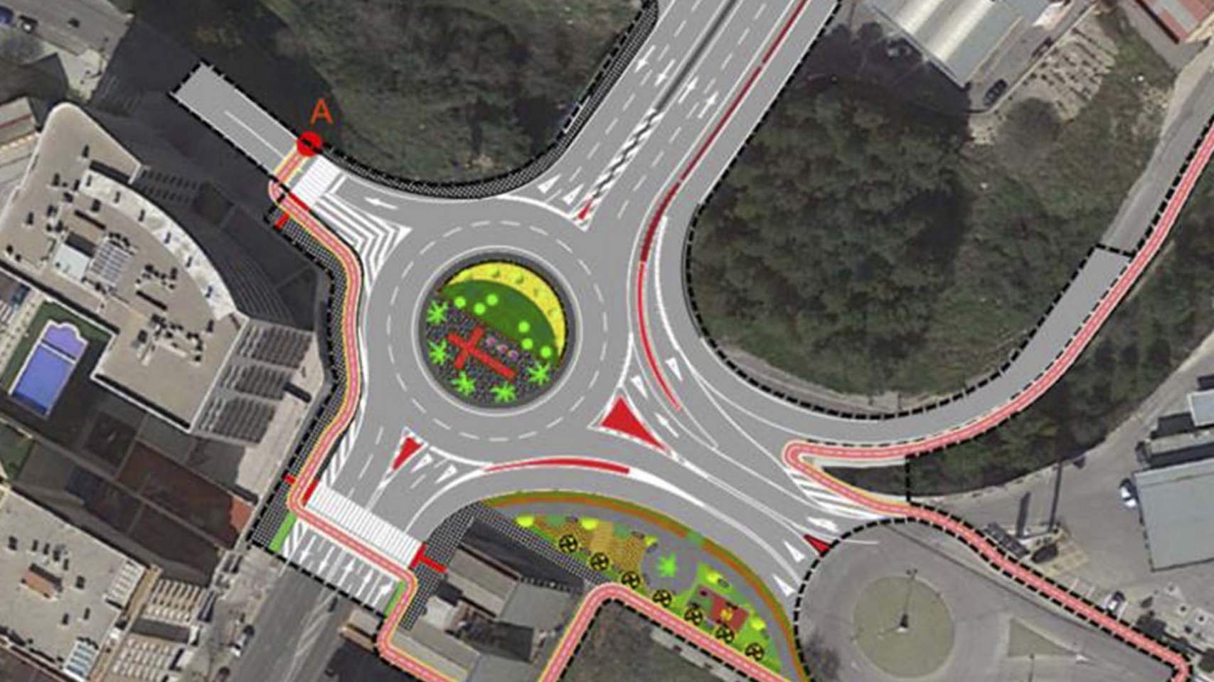 Lugar de construcción de la glorieta / Foto: Mitma