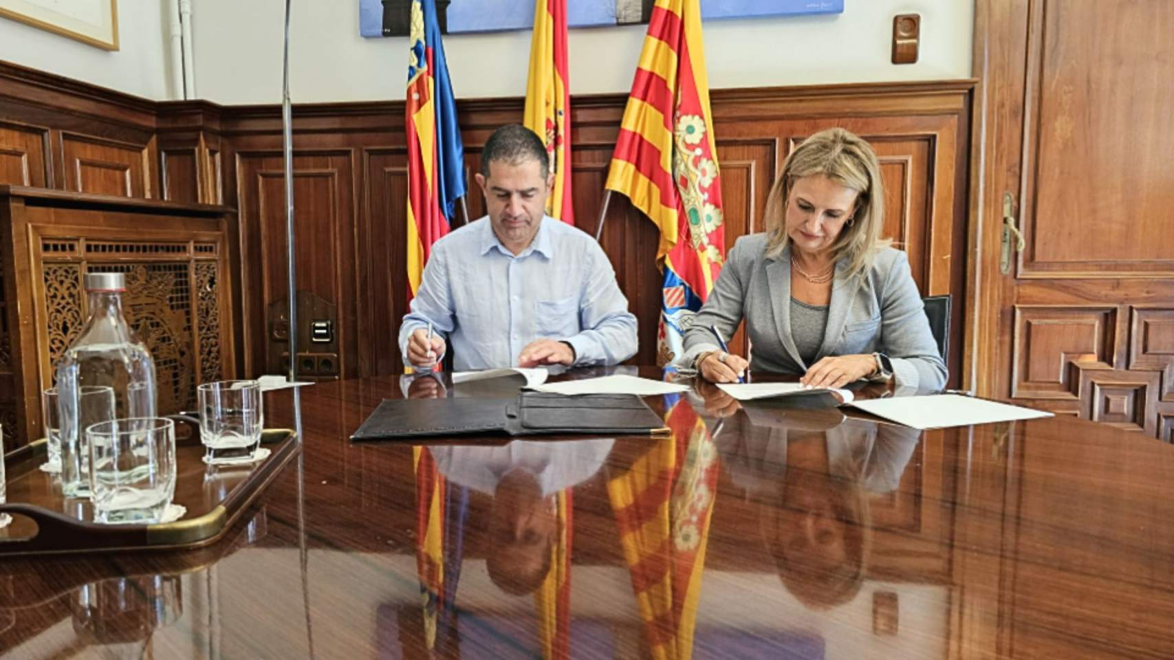 Toni Francés junto a Nuria Montes