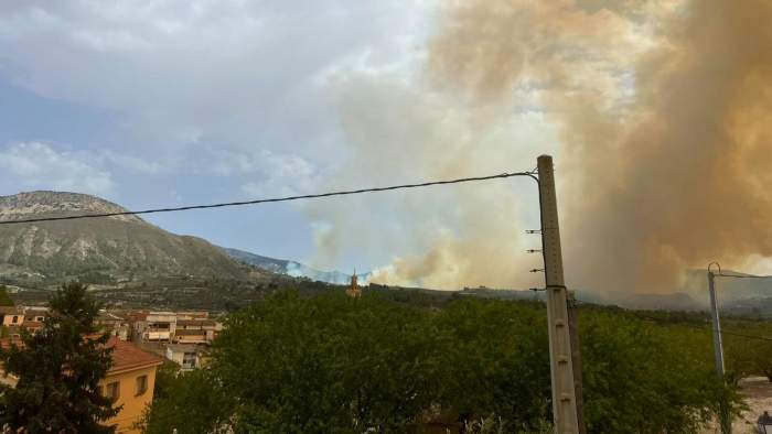 La columna de fum ha sigut molt gran en alguns moments / Foto VAA