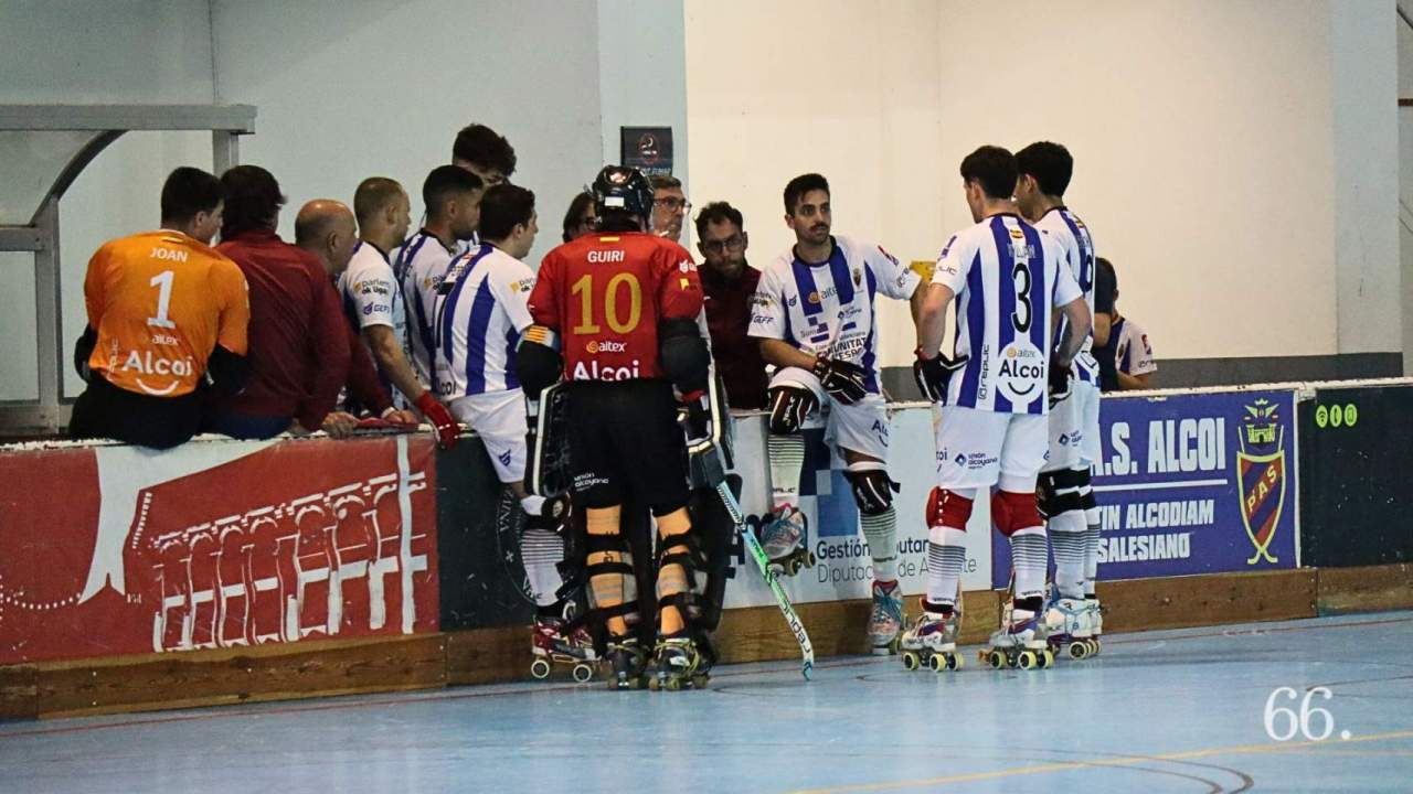 Tiempo muerto del Alcodiam durante un partido