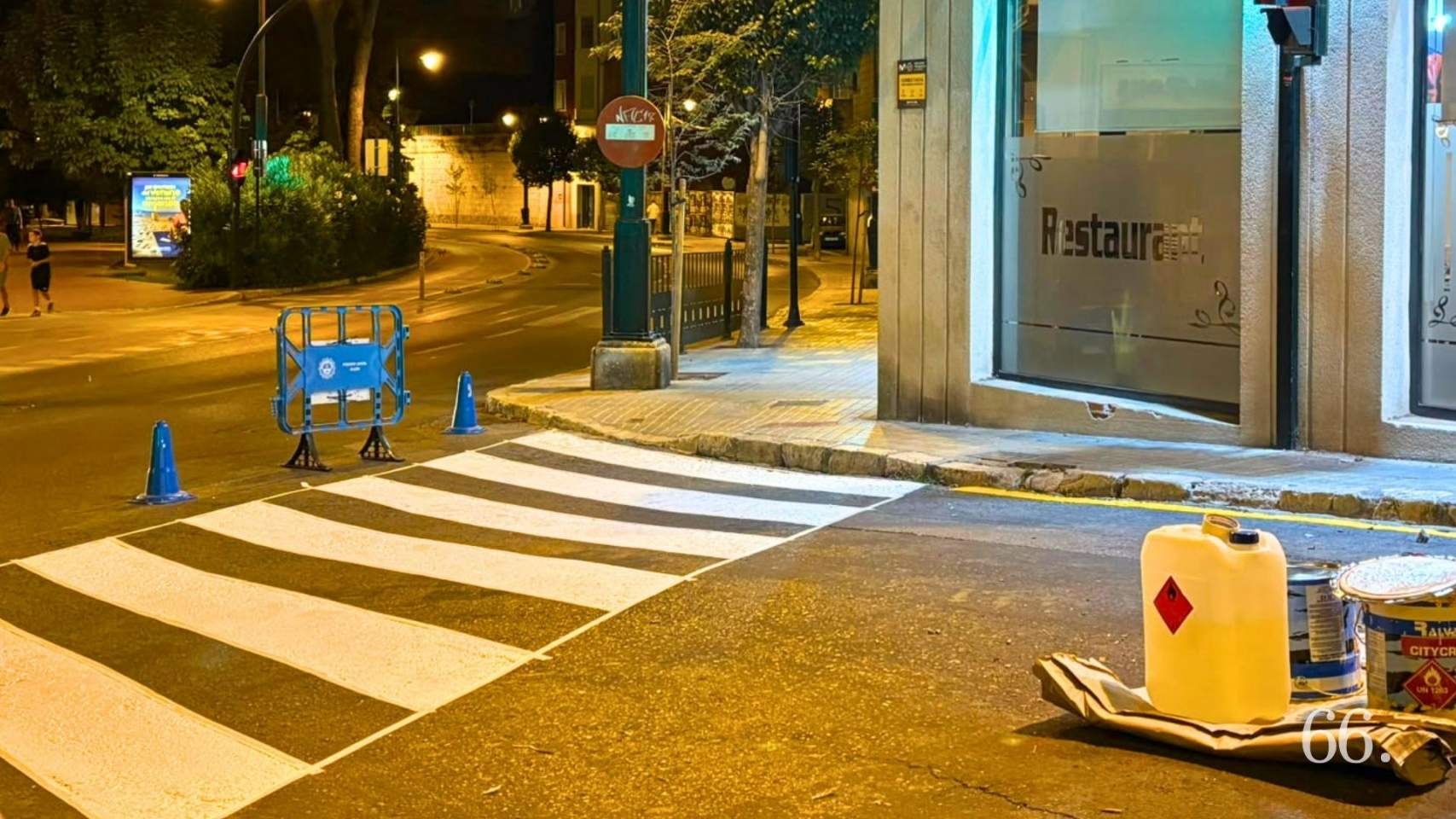 Pas de vianants ja repintat / Foto: MRG