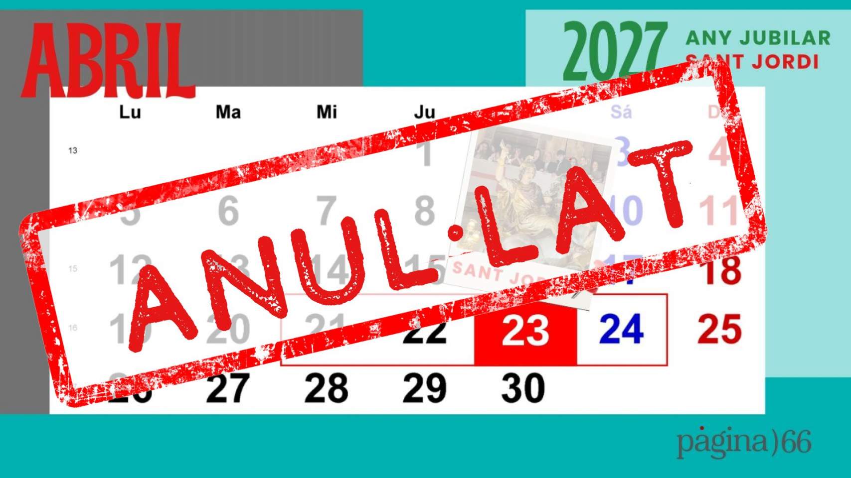Festes 2027: Sant Jordi serà festiu, els dies tradicionals i els Trons, laborable