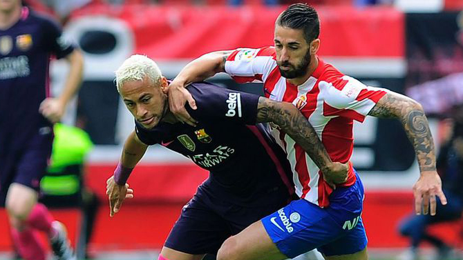 Lillo en su etapa en el Sporting de Gijón