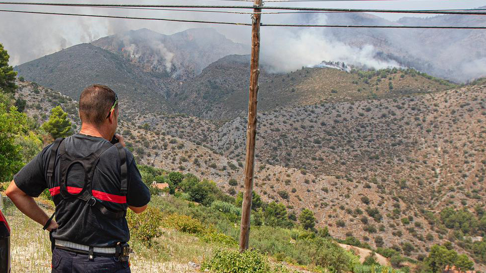 Incendi originat en Vall d'Ebo / Foto: Consorci Provincial Bombers
