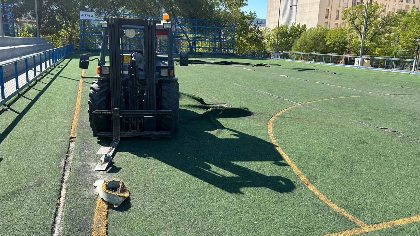 Césped de la pista 2