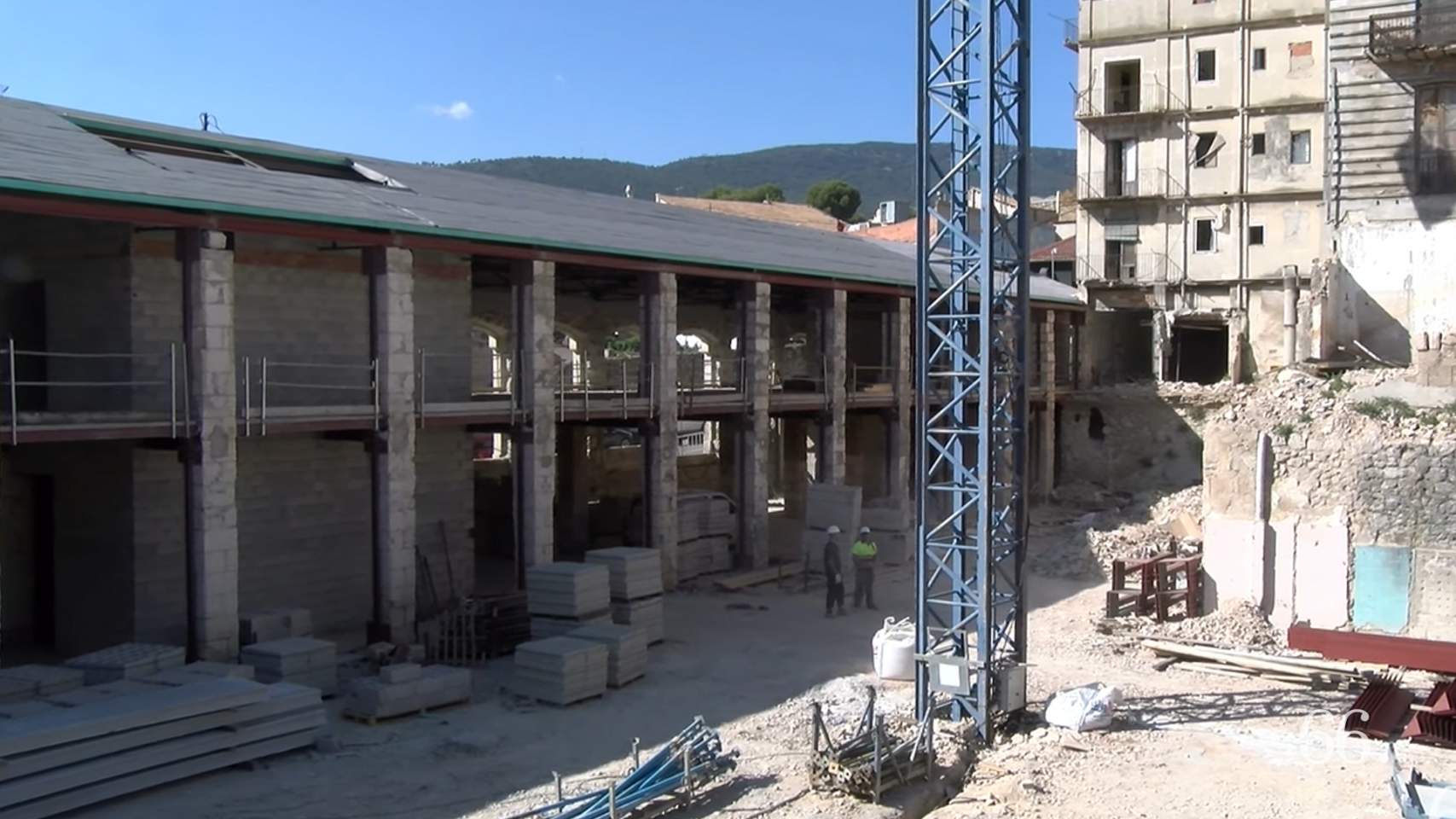 Obras en el interior de Rodes