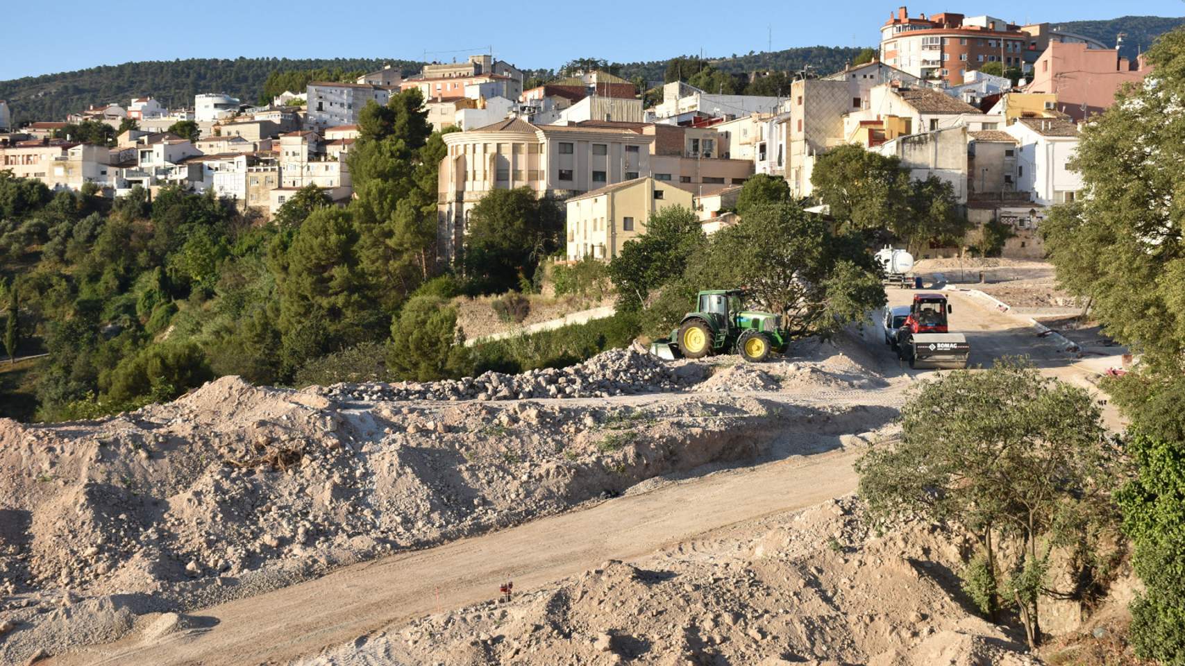 Últimos trabajos en La Riba / Foto: Ayuntamiento de Alcoy