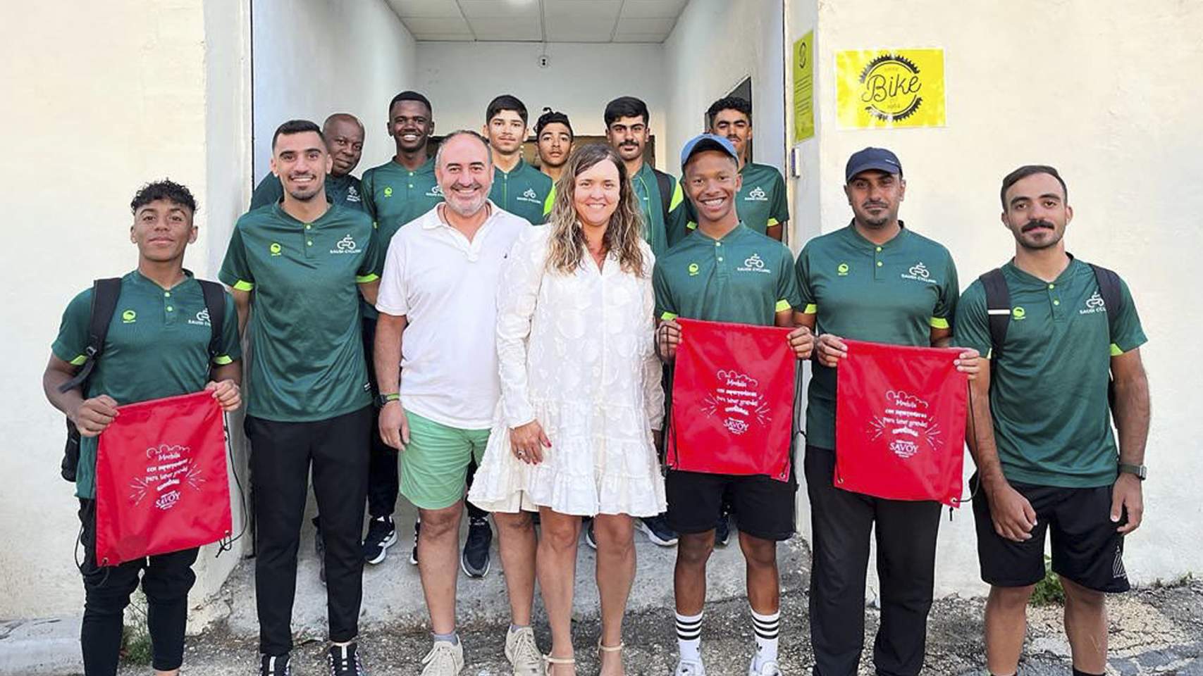 Equipo saudí en el Hostal Savoy