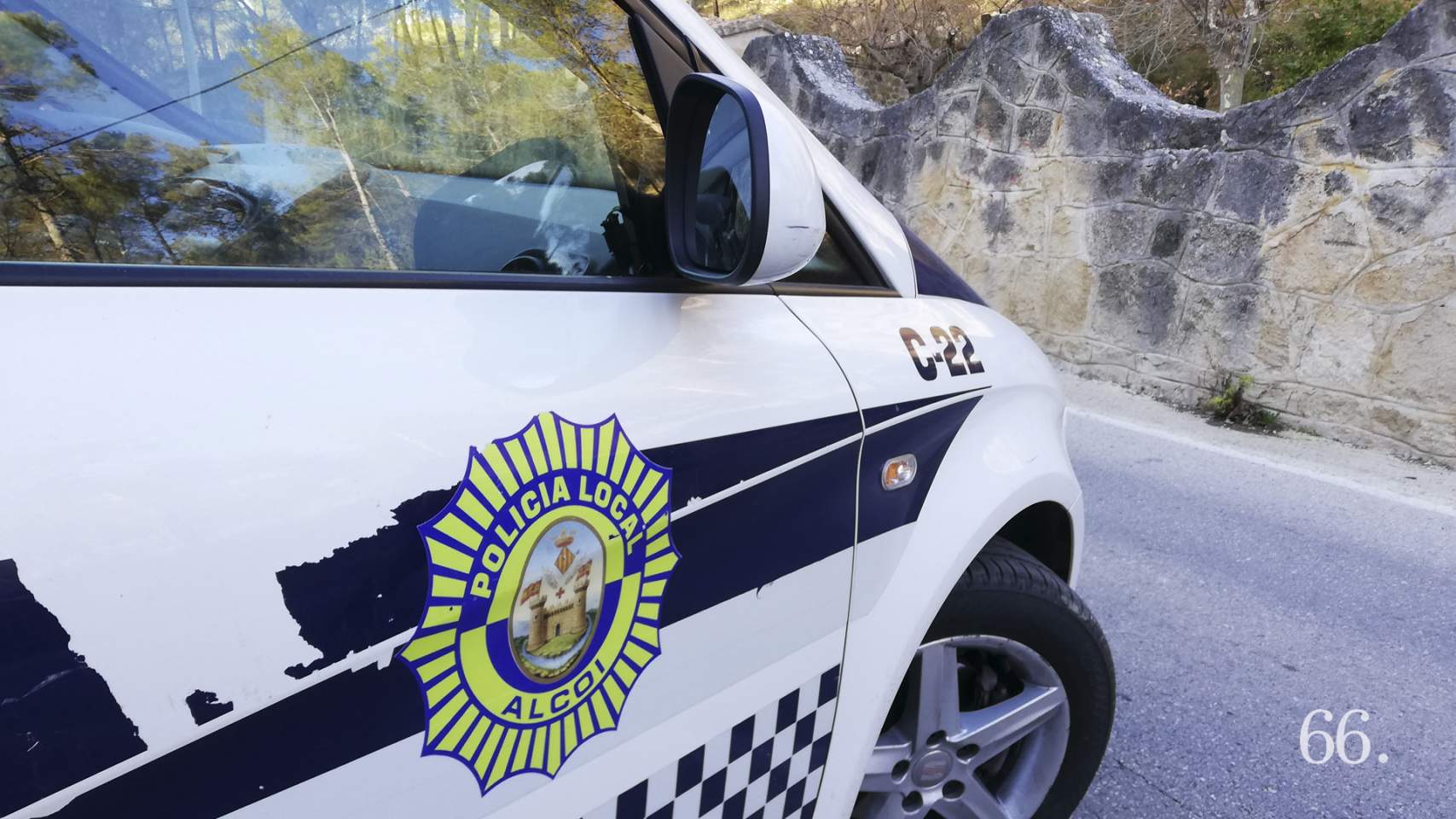 Vehículo de Policía local en el Preventori