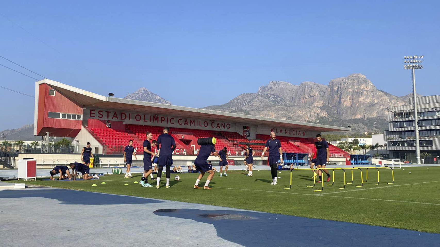 Entrenamiento del Alcoyano en La Nucía