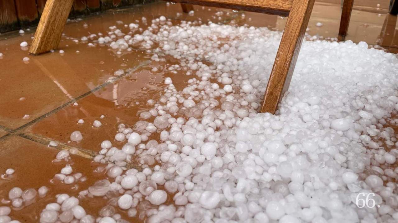 Granizo durante el 13 de agosto en Alcoy