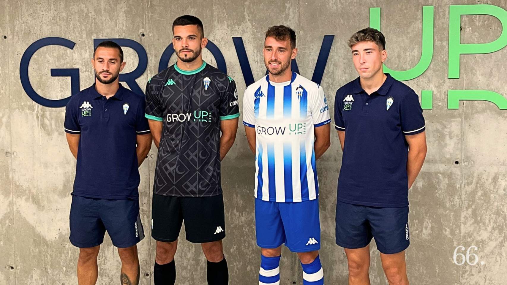 Presentación de las equipaciones del Allcoyano. /Foto: AU