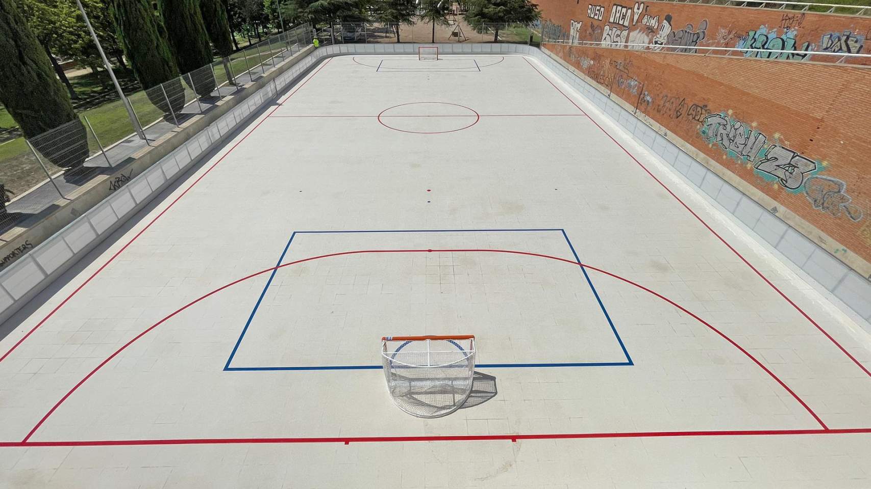 Pista polideportiva terminada