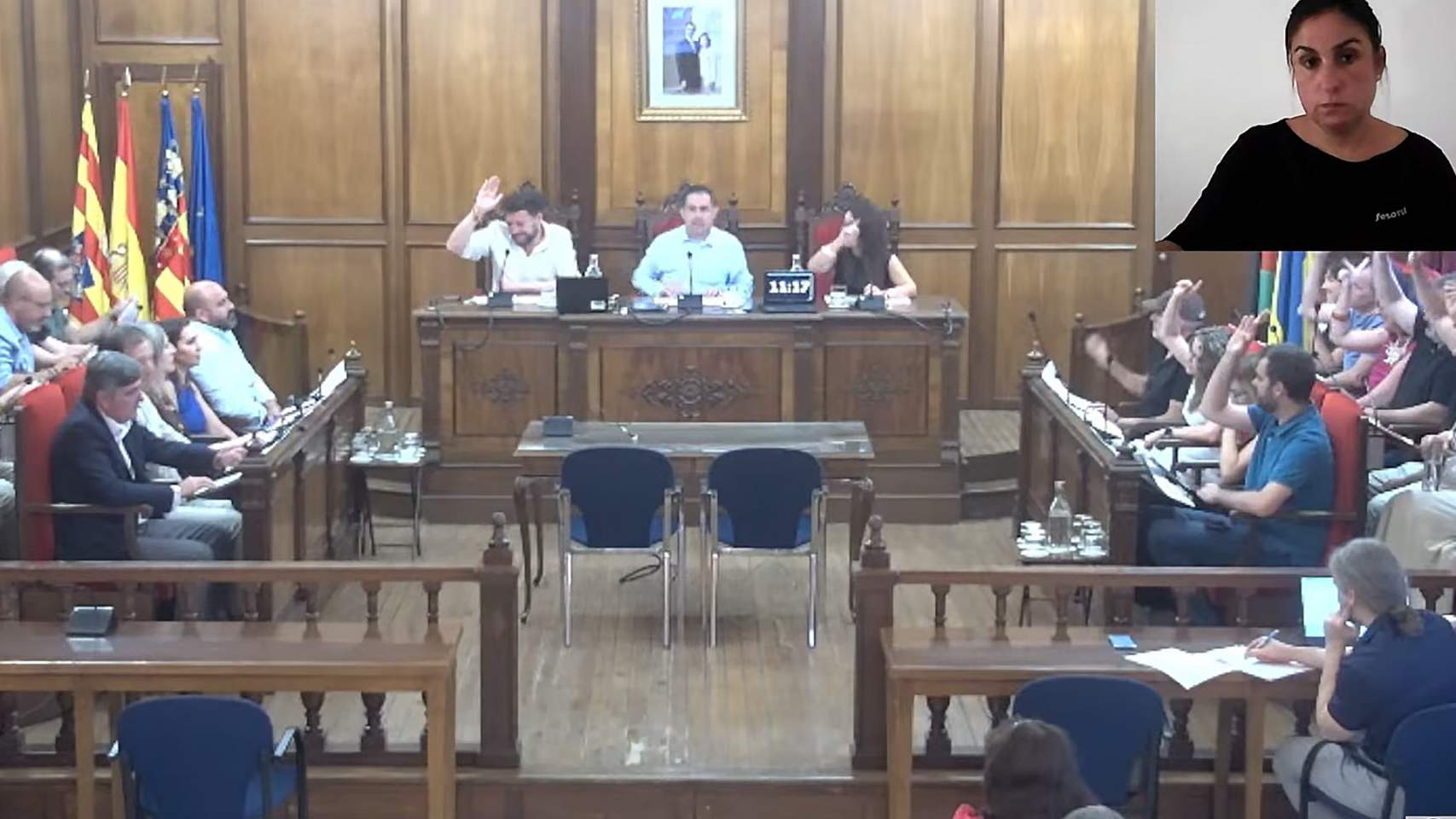 Votaci&oacute; de la moci&oacute; en el plenari