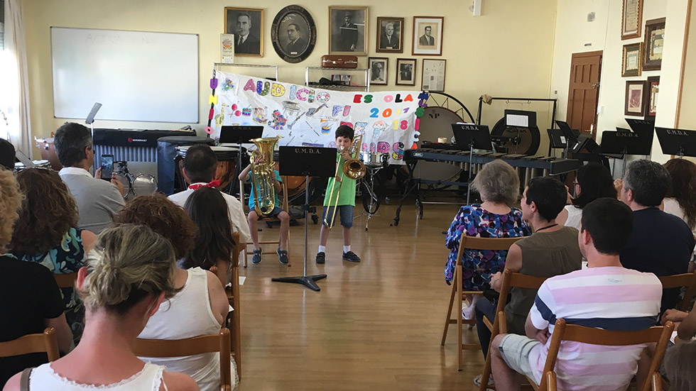 Audició en la Unió Musical d'Alcoi