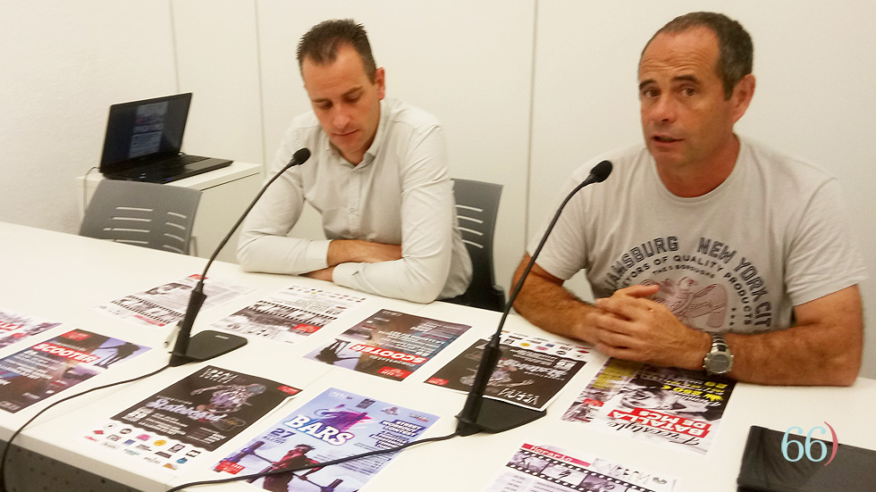 Alberto Belda y Paco Alfaro en la presentación de la actividad