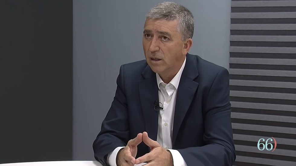 Rafa Climent al plató de Pagina66) // Foto: Arxiu Pagina66)