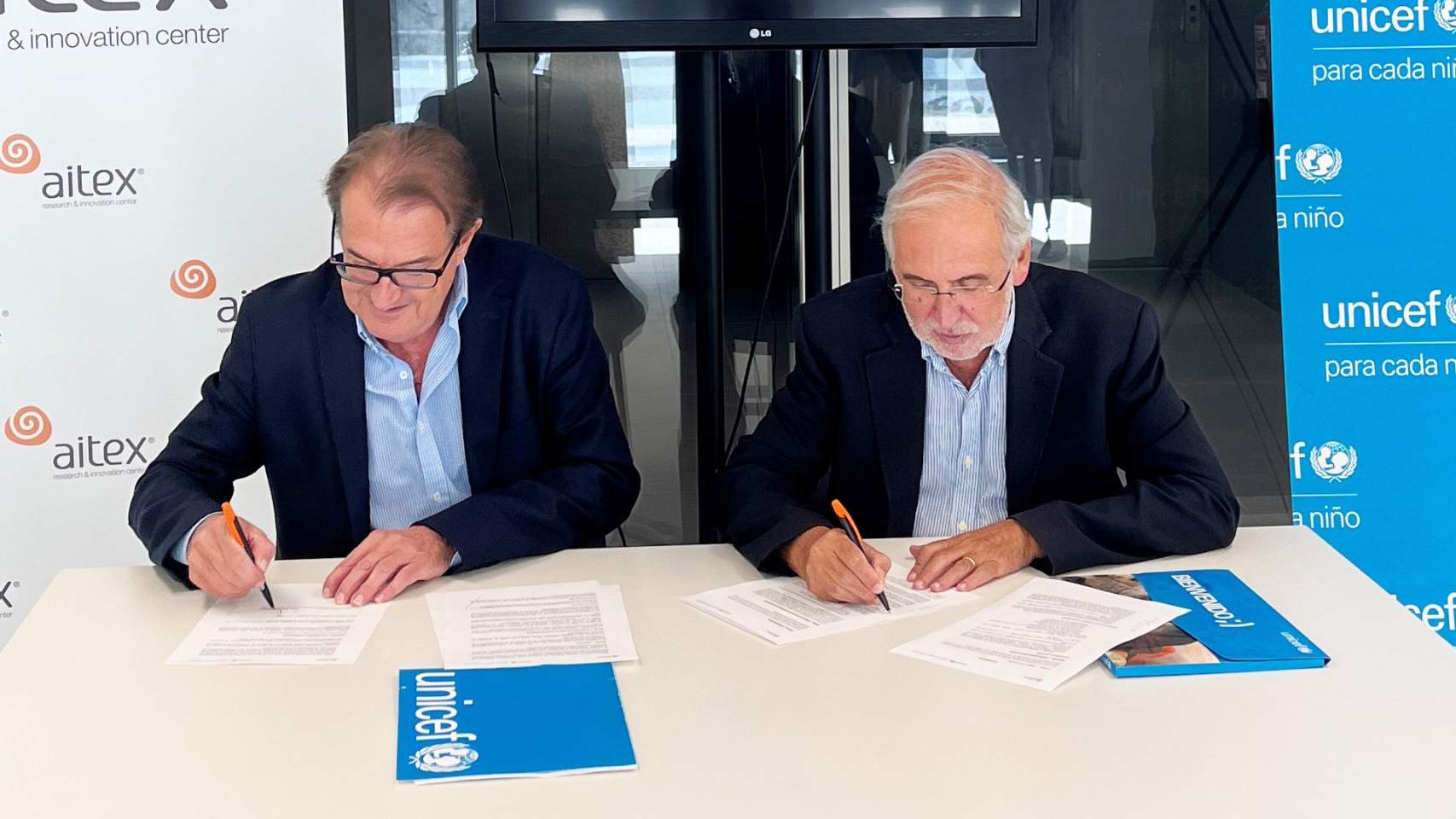 Firma del acuerdo Aitex-Unicef