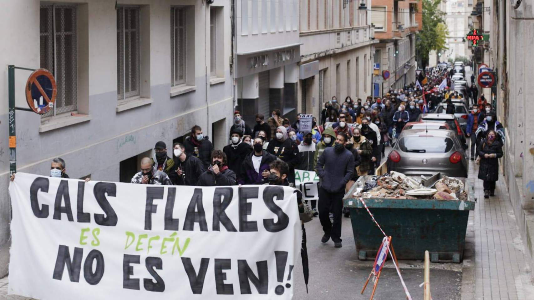Manifestació en defensa de Cals Flares en 2020 / Foto: FB Cals Flares