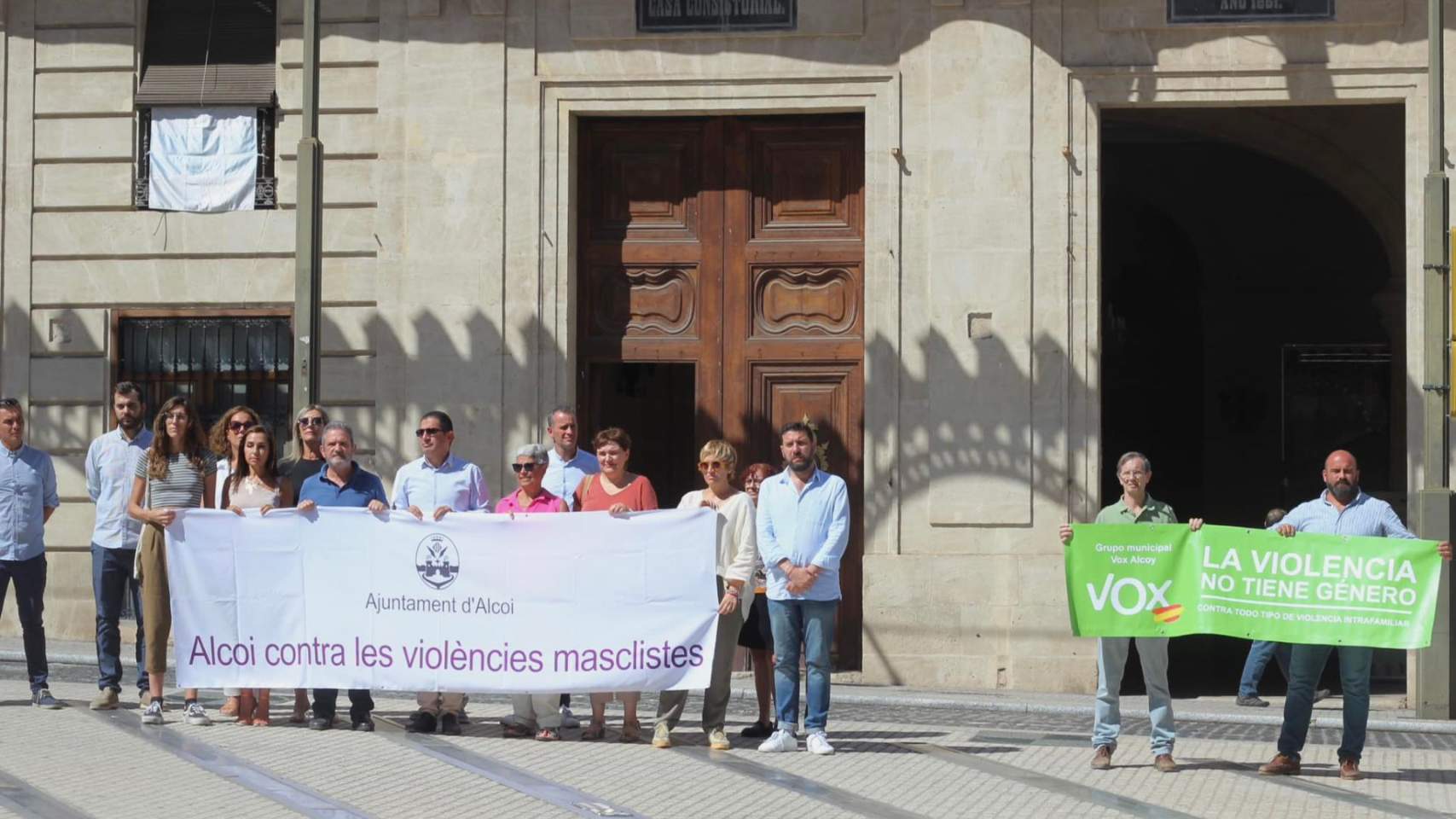La concentración en Alcoy / Foto redes sociales ADA