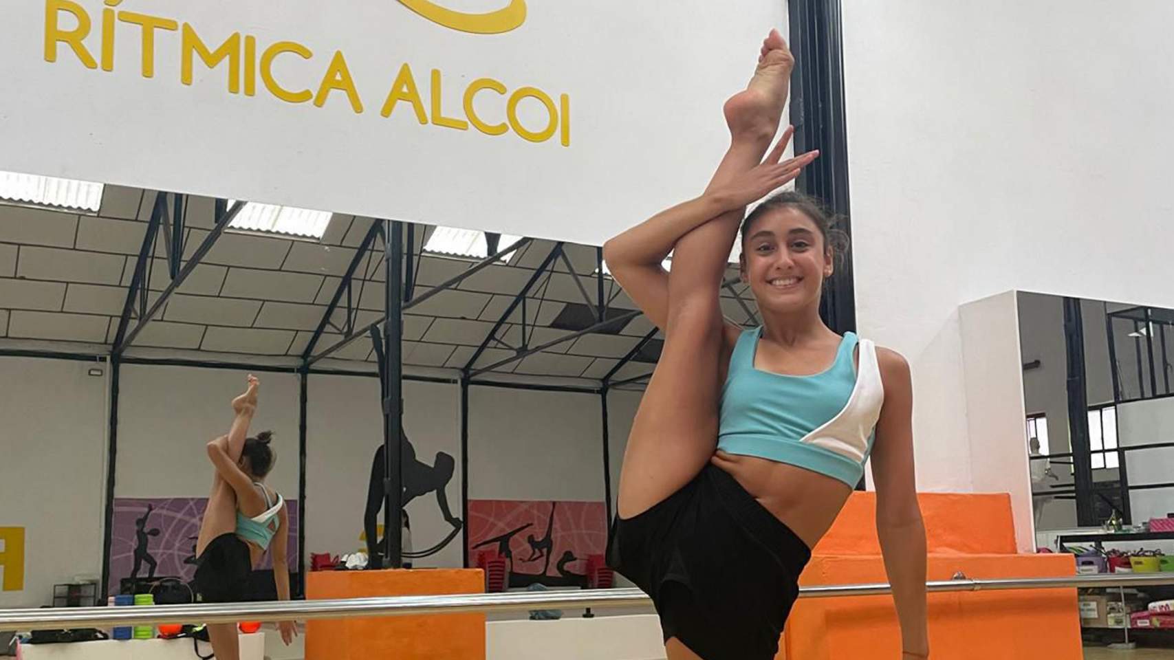 Daniela Picó entrenando en Alcoy