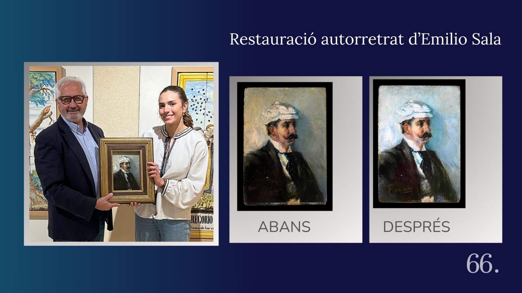 Restauraci&oacute; del quadre d'Emilio Sala